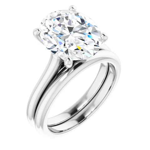Anillo Solitario Redondo, Oval, Emerald o Cushion